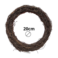 Wicker garland, diameter 20cm