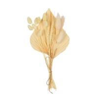 Topper aus getrockneten Blumen Cream – Tortendekoration, getrocknete Blumen für Torten