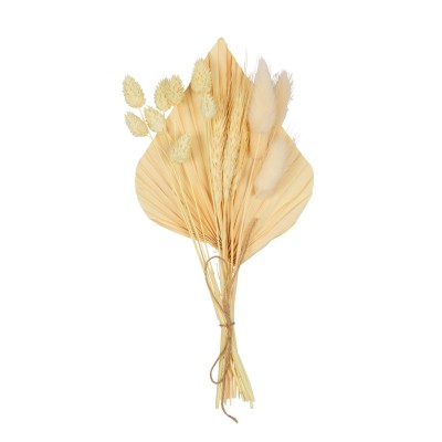 Topper aus getrockneten Blumen Cream – Tortendekoration, getrocknete Blumen für Torten