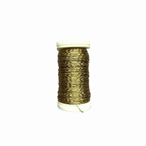 Floristikdraht, geriffelt, goldfarben, 50 g