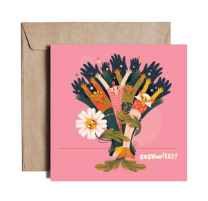 Grußkarte „Blüte auf“
