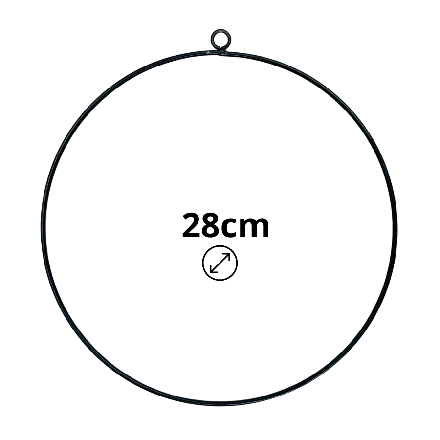 Metallring 28 cm für Kränze, Traumfänger, Makramee