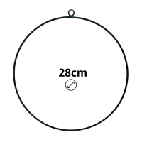 Metallring 28 cm für Kränze, Traumfänger, Makramee