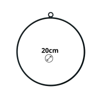 Metallring 20 cm für Kränze, Traumfänger, Makramee