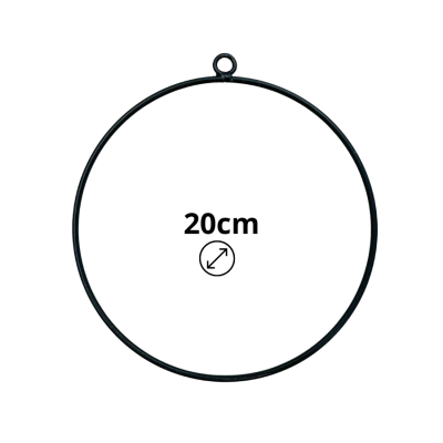 Metallring 20 cm für Kränze, Traumfänger, Makramee