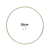 Metallring, goldfarben, 25 cm, für Kränze, Traumfänger, Makramee