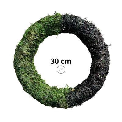 Kranz aus Moos und Faschinen 30 cm