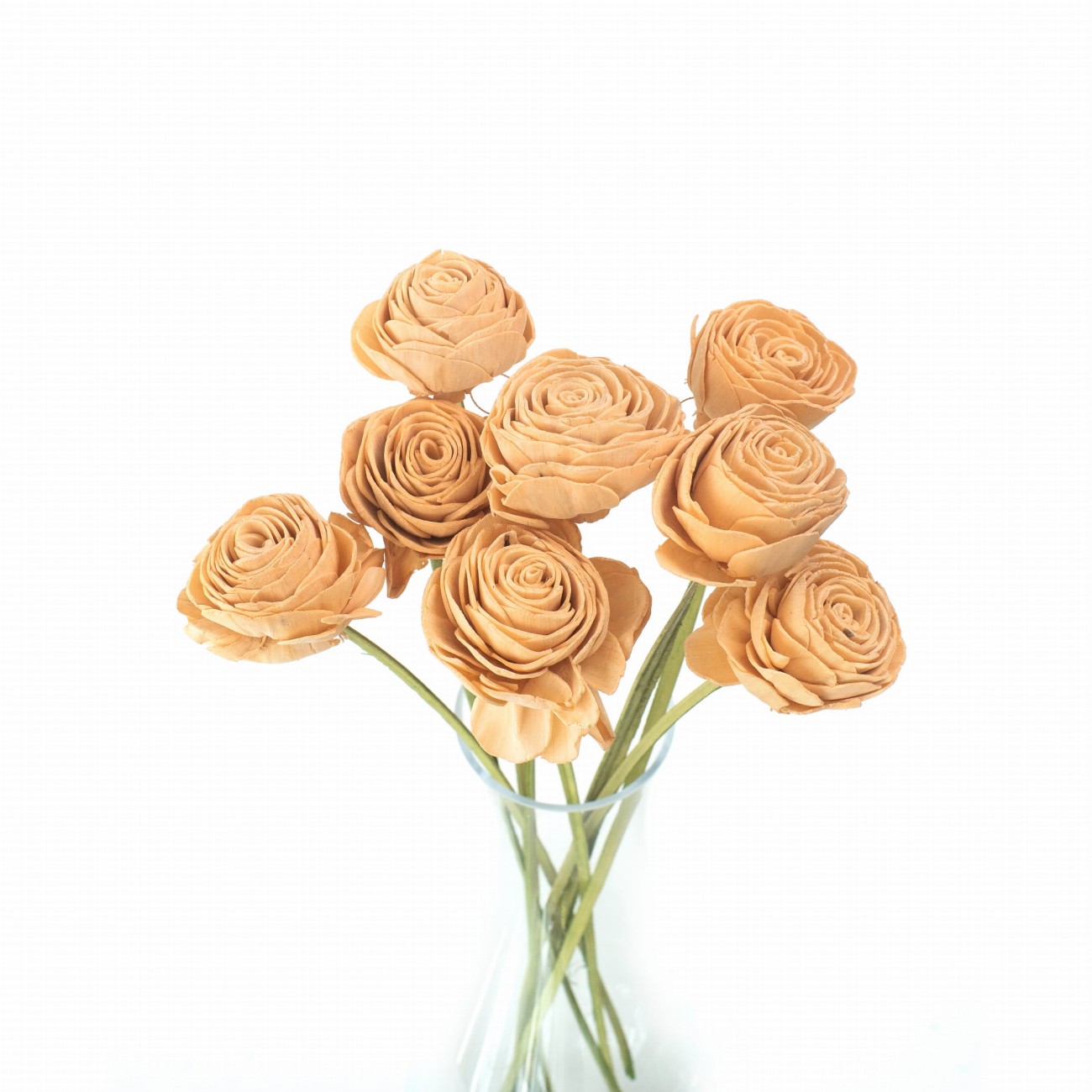 Shola-Blüte – Pfirsichrose 6 cm am Stiel