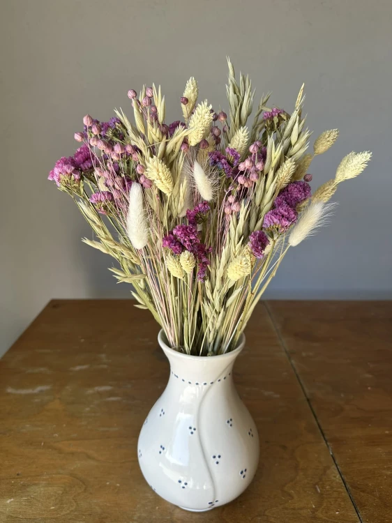 Bukiet suszonych kwiatów Lilac