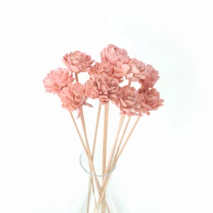 Shola-Blume – hellrosa Dahlie, 6 cm, auf Stiel