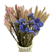 Set getrockneter Blumen Mare Größe S – Strohblume, Celosia, Weizen
