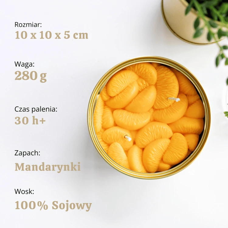 Świeca sojowa Peeled Tangerines