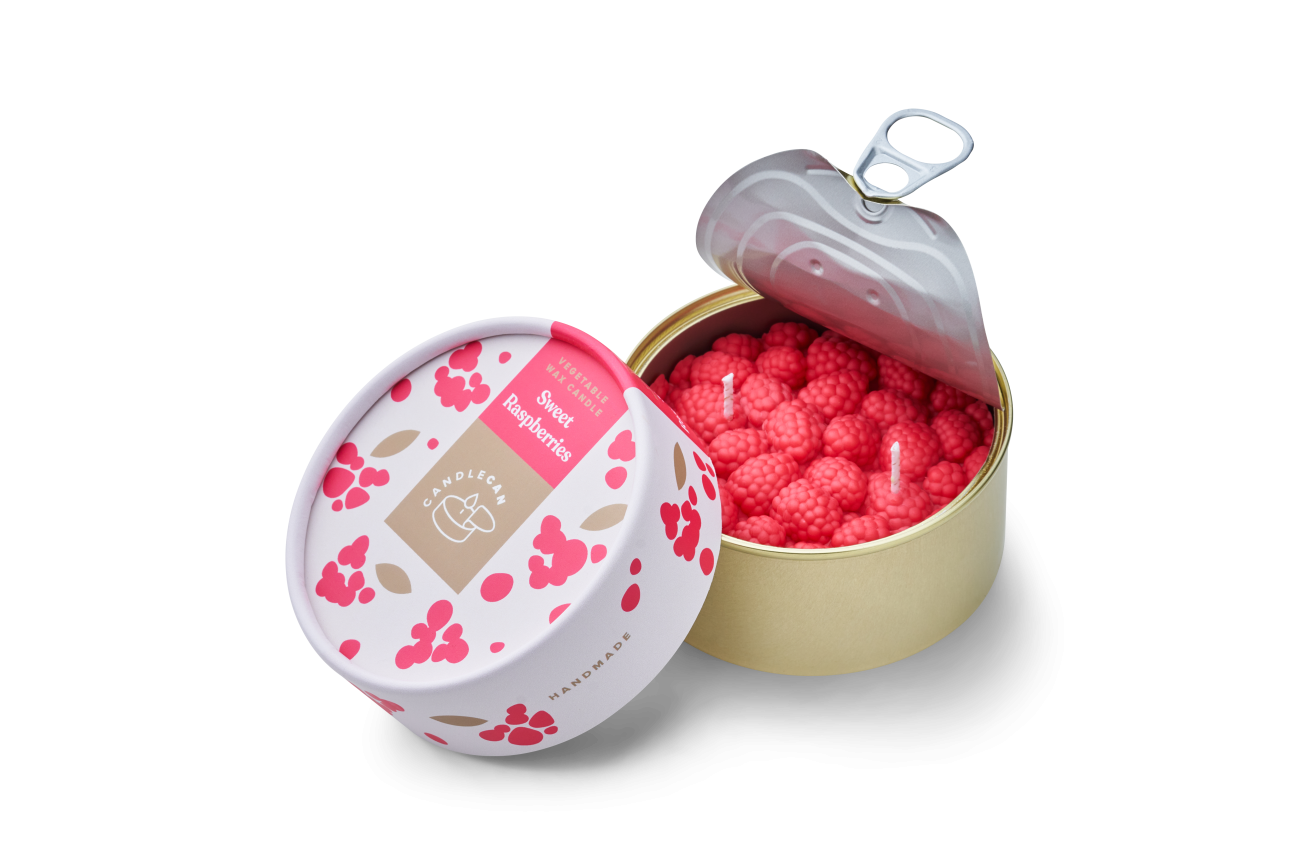 Sojakerze – reife Himbeeren