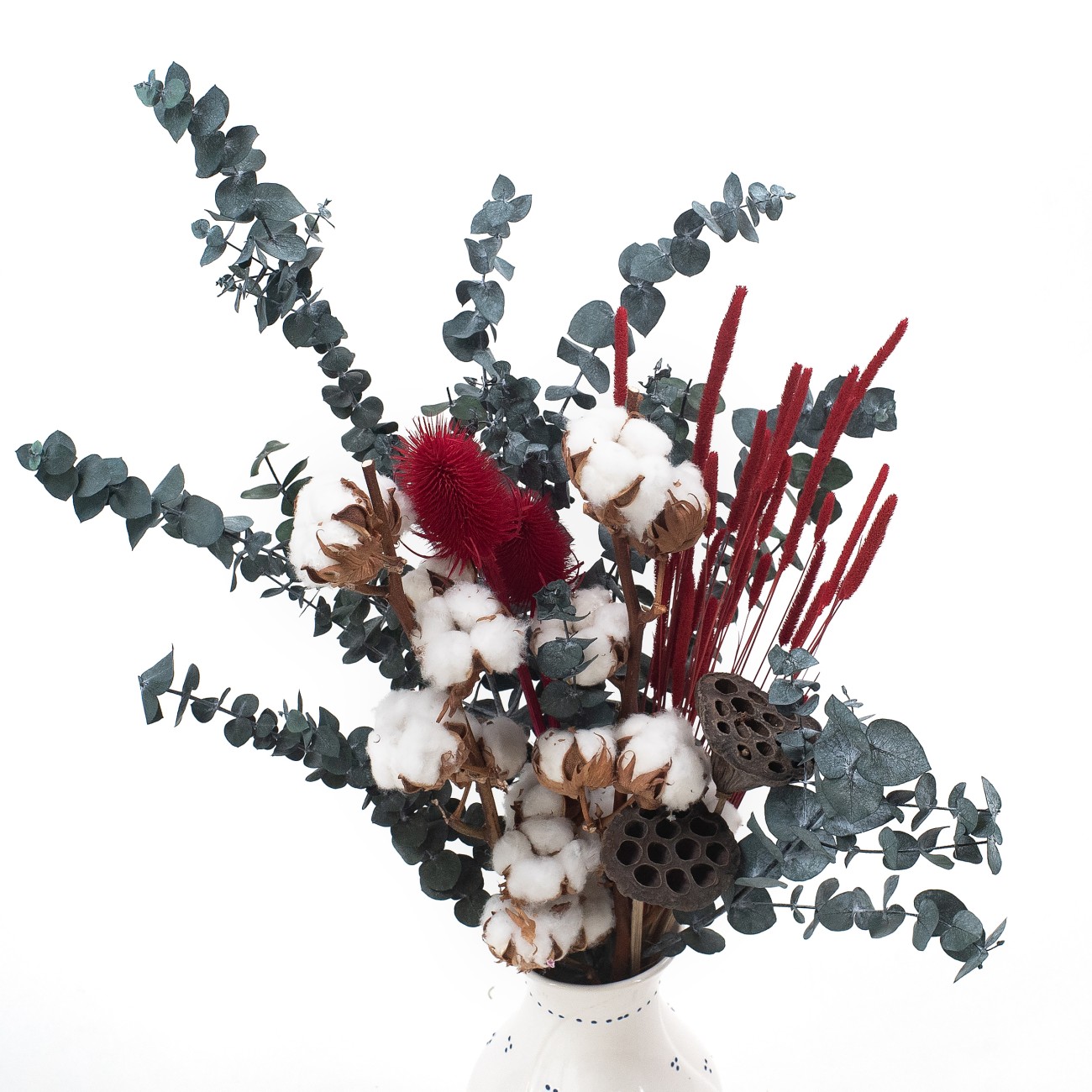 Dried flowers bouquet Arctic Blush