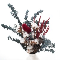 Set getrockneter Blumen Chilly Blooms – Baumwolle, Mohnkapseln, Disteln (1)