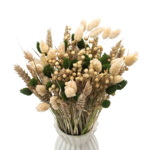 Strauß aus getrockneten Blumen Natural&Green– Weizen, Flachs, Phalaris