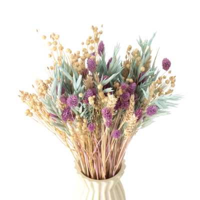 Dried flowers bouquet Mint&Violet