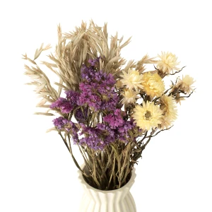Set getrockneter Blumen Mare Größe S – Strohblume, Celosia, Weizen (1)