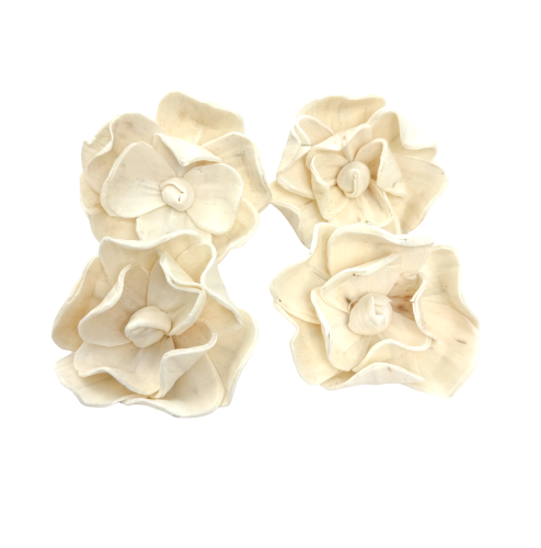 Kwiat shola - goździk biała 7 cm